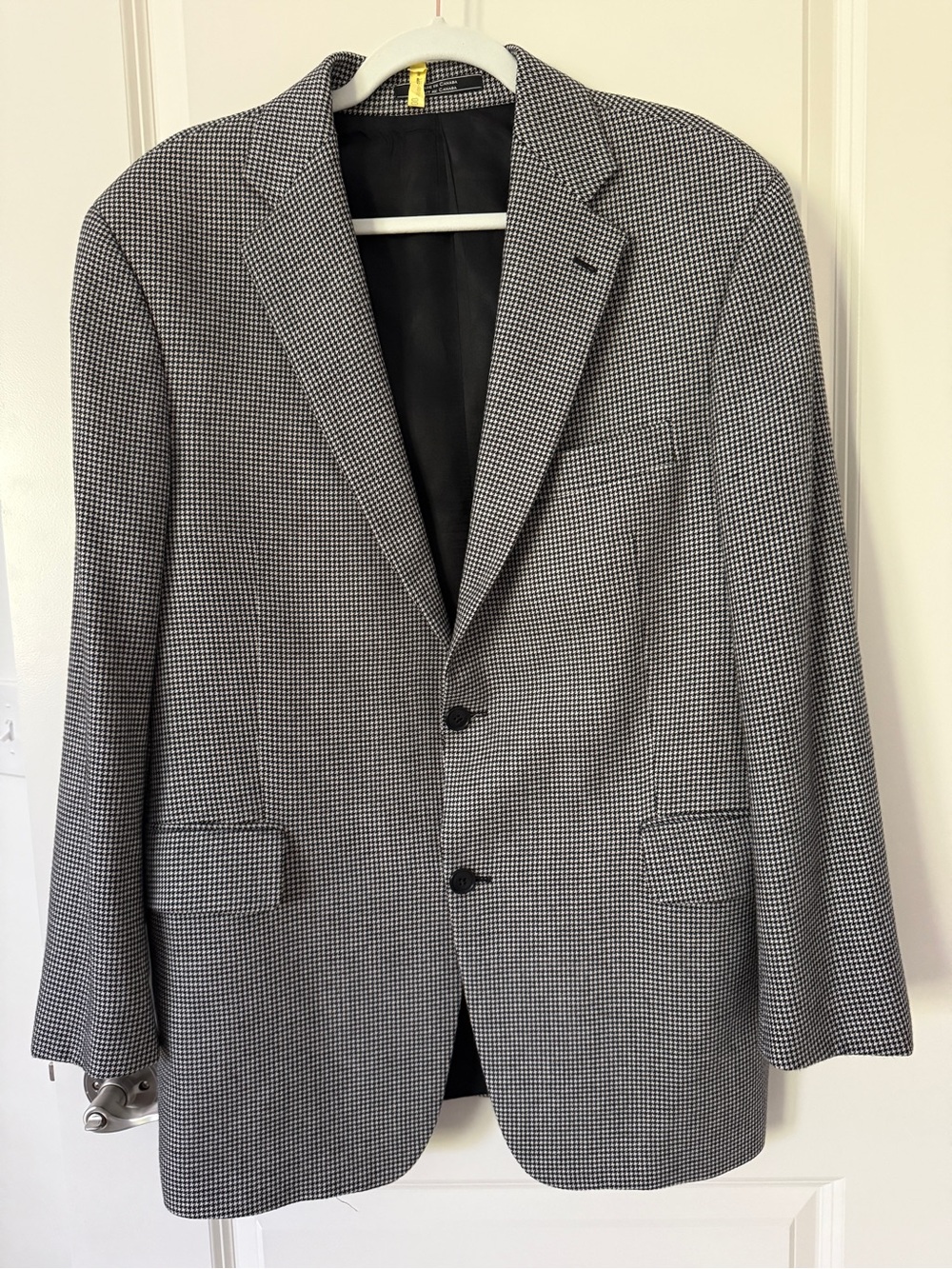 Arnold Brant  Houndstooth Blazer sports coat 100% cashmere size 42R